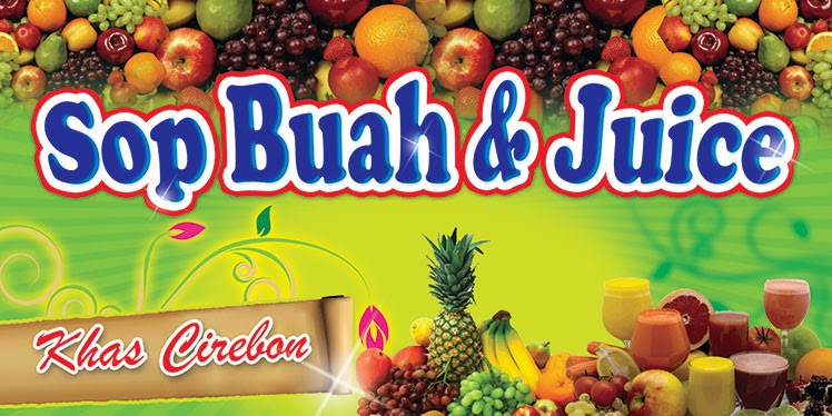 Contoh Desain  Banner Sop  Buah  contoh desain  grafis