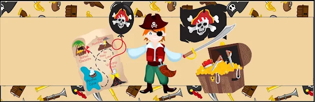 Pirate Boy Free Printable Labels.