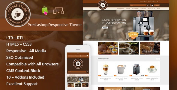 coffee shop website template