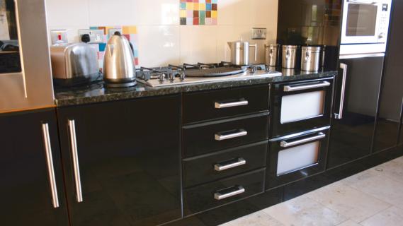 Dark Cherry Cabinets