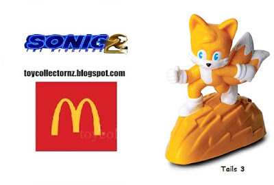 McDonalds Sonic The Hedgehog 2 Happy Meal Toys 2022 Tails 3 toy figure