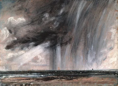 Seascape Study with Rain Cloud (c.1824). Royal Academy of Arts, London painting John Constable
