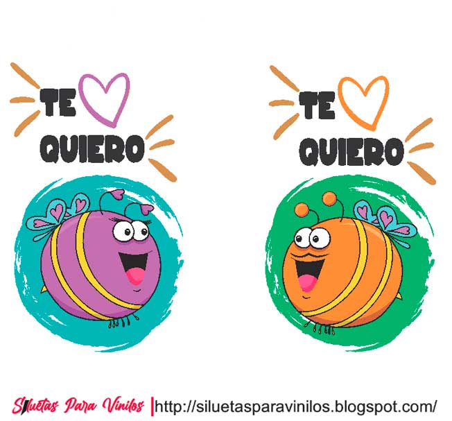 Vectores de Parejas Te Quiero (Free Download Vector)