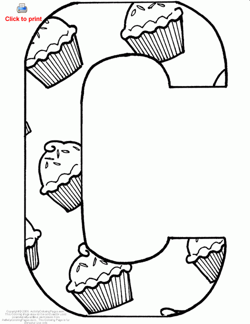 Coloring Pages For Kids Coloring Pages Letter C