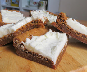 Lemon Frosted Gingerbread Cookie Bars