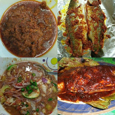 pes ikan Bakar dan air asam