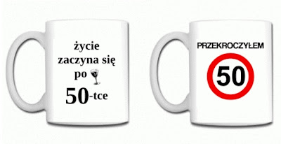 prezent na 50 urodziny - kubek