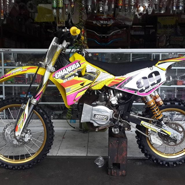 10 Gambar Modifikasi Motor Trail Gestrek Bebek Modif Fizr Keren