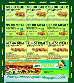 printable coupons 2022 subway coupons
