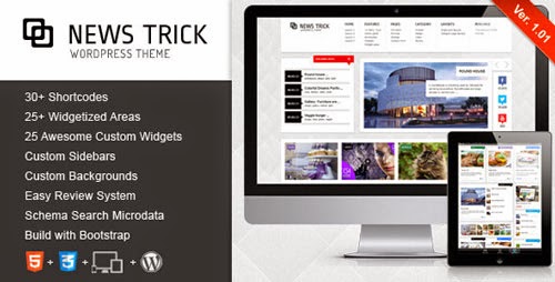 NewsTrick Responsive WordPress Magazine / Blog Version 1.01 free