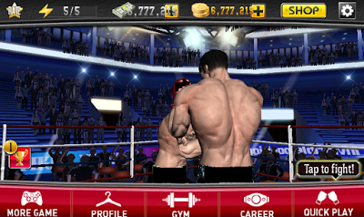  Saya akan membagikan sebuah game android yang keren Punch Boxing 3D 1.0.9 Mod Apk Unlimited Gold + Money Terbaru