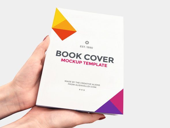 Book Cover Mockup PSD