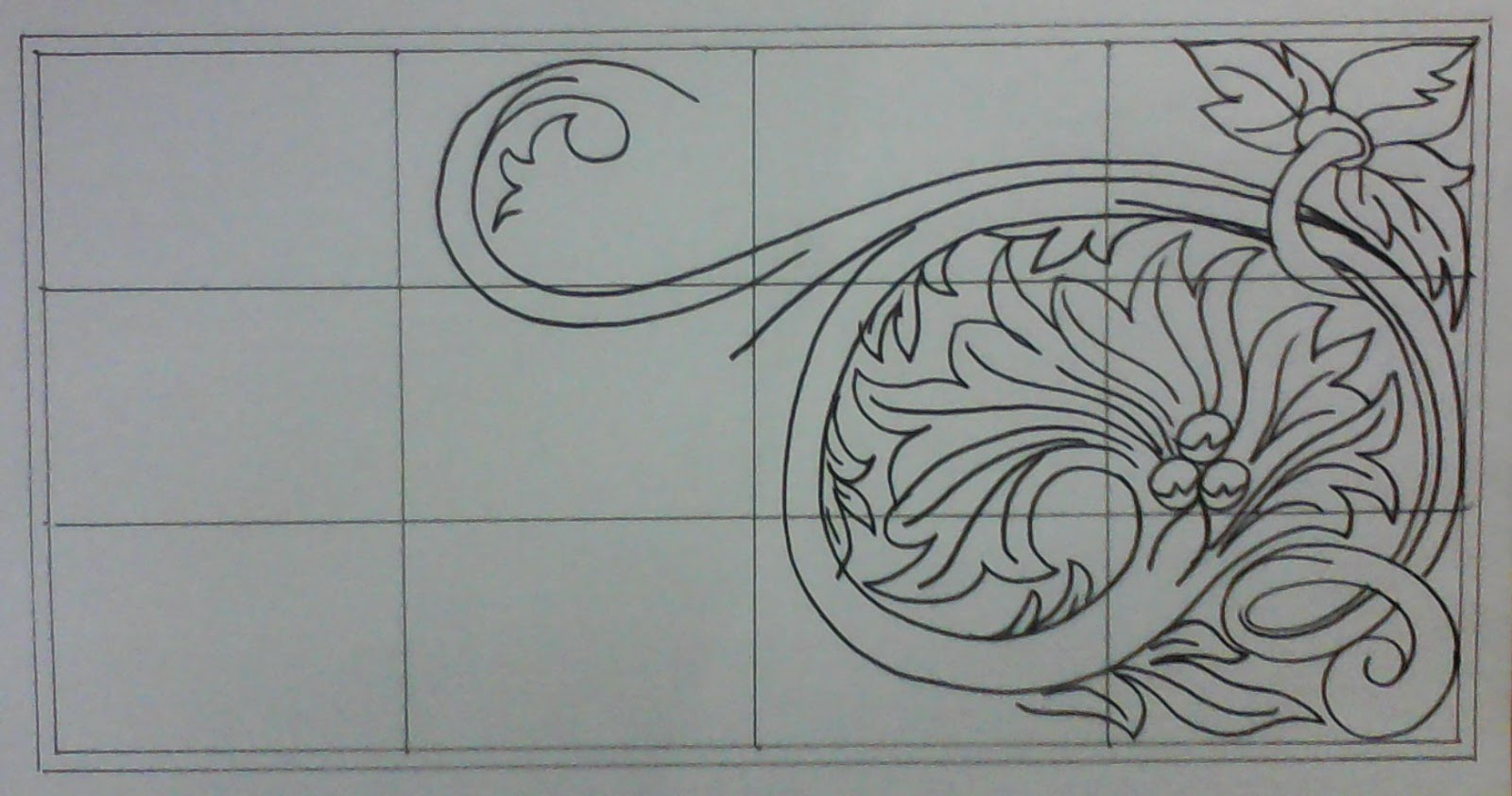 Menggambar Sketsa Ukir  Motif  Jepara  Shona Design