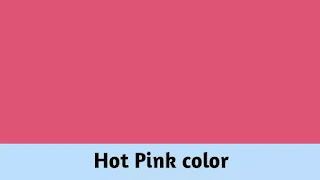 Hot pink colour