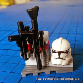 LEGO Star Wars Advent Calendar December 5th Stormtrooper hat stand and gun rack