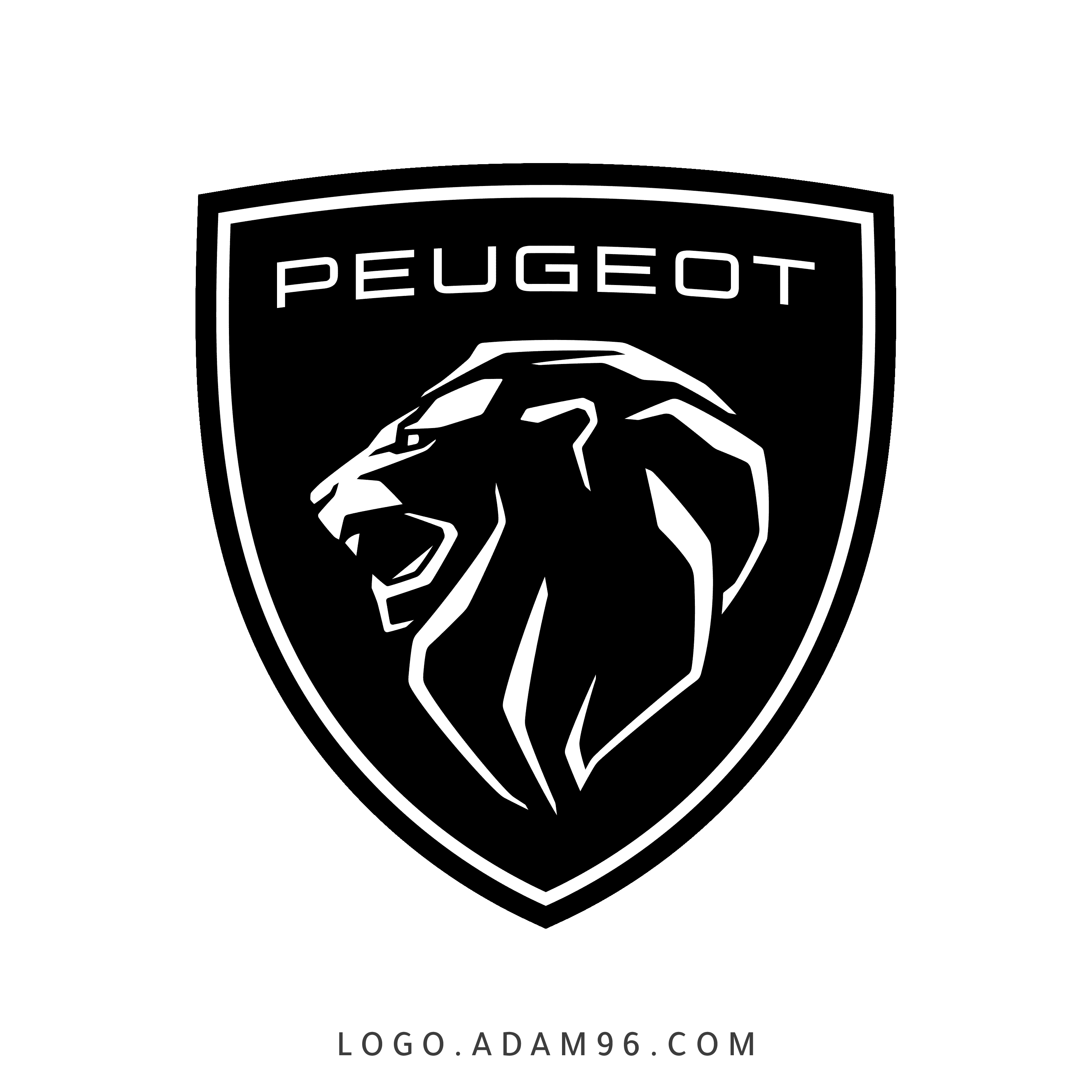 تحميل شعار بيجو الجديد لوجو شفاف Logo Peugeot PNG
