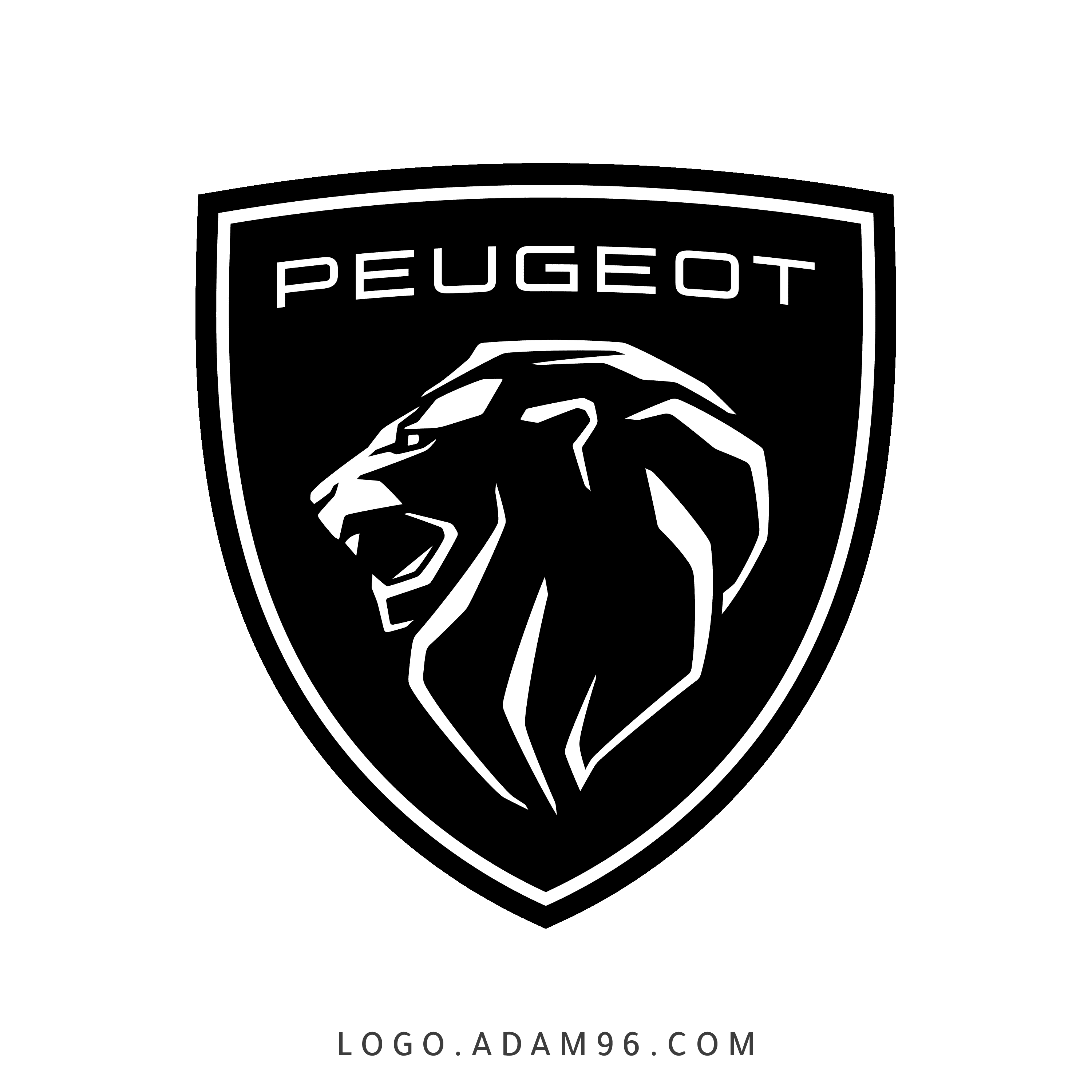 تحميل شعار بيجو الجديد لوجو شفاف Logo Peugeot PNG