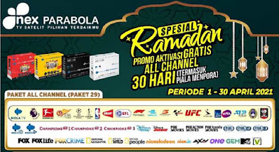 Paket All Channel Nex Parabola