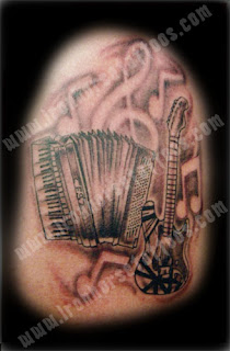 music tattoos, tattoo, tattoos