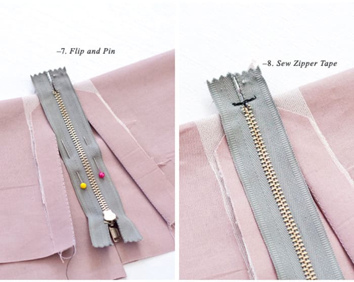 How to Sew an Exposed Zipper