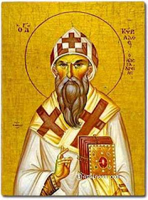 ST. CYRIL. Cyrillus, Patriarch of Alexandria