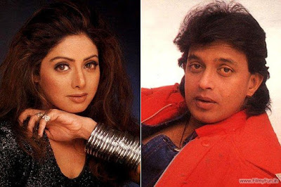 MITHUN CHAKRABORTY and SRIDEVI The two fell in love on the sets of the 1984 film, Jag Utha Insan