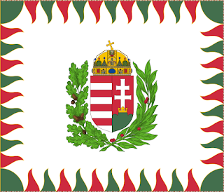 Bandeira de guerra da Hungria.