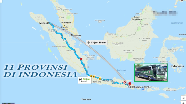 Inilah Bus Di Indonesia Dengan Trayek Terjauh Dari Masa Ke Masa, Lewati 11 Provinsi