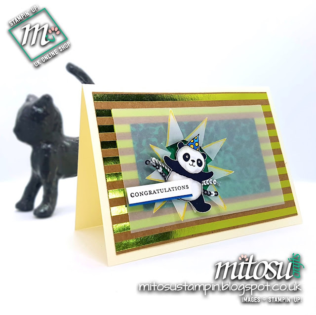 Stampin' Up! Party Pandas SAB 2018 SU Card Idea order from Mitosu Crafts UK Online Shop