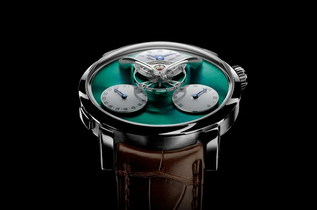 MB&F Legacy Machine Split Escapement Titanium Green