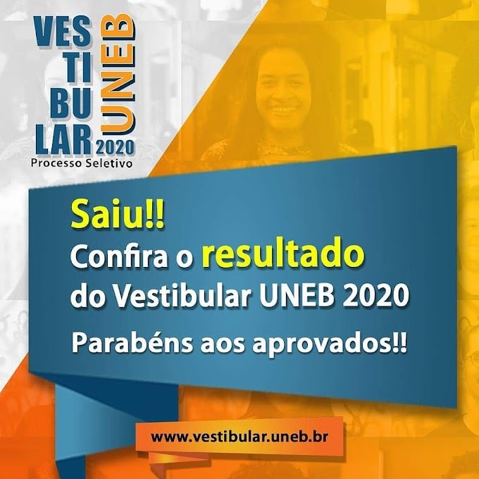 Universidade divulga lista de aprovados no Vestibular UNEB 2020