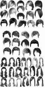 Hairstyles Photoshop brushes