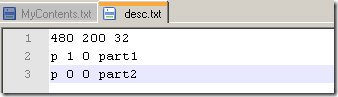 Sample desc file - desc.txt