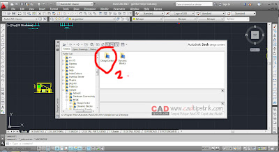 Cara Menampilkan Desain Center Pada AutoCAD 2013