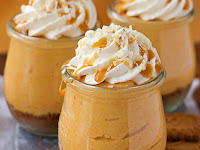 NO BAKE PUMPKIN CHEESECAKES