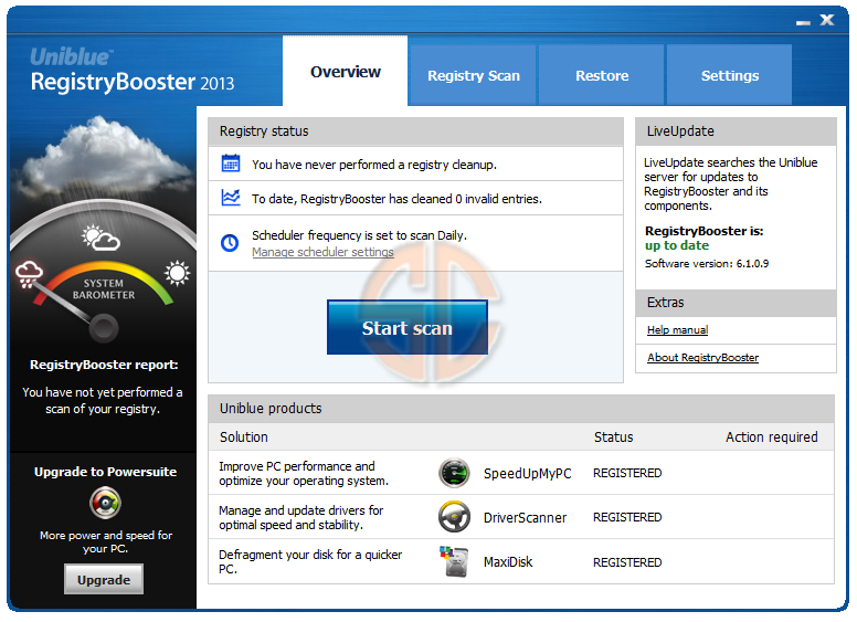 Uniblue Registry Booster 2013 6.1.0.9 Retail Full Version