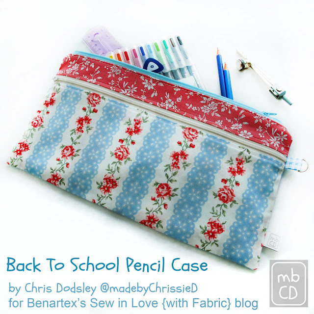 Back To School Pencil Case @madebyChrissieD.com