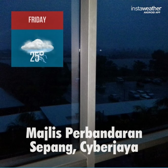 Photo made with InstaWeather PRO App Hujan lebat