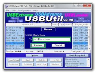 Cara Mengganti Judul Game PS2 OPL Dengan USBUtil