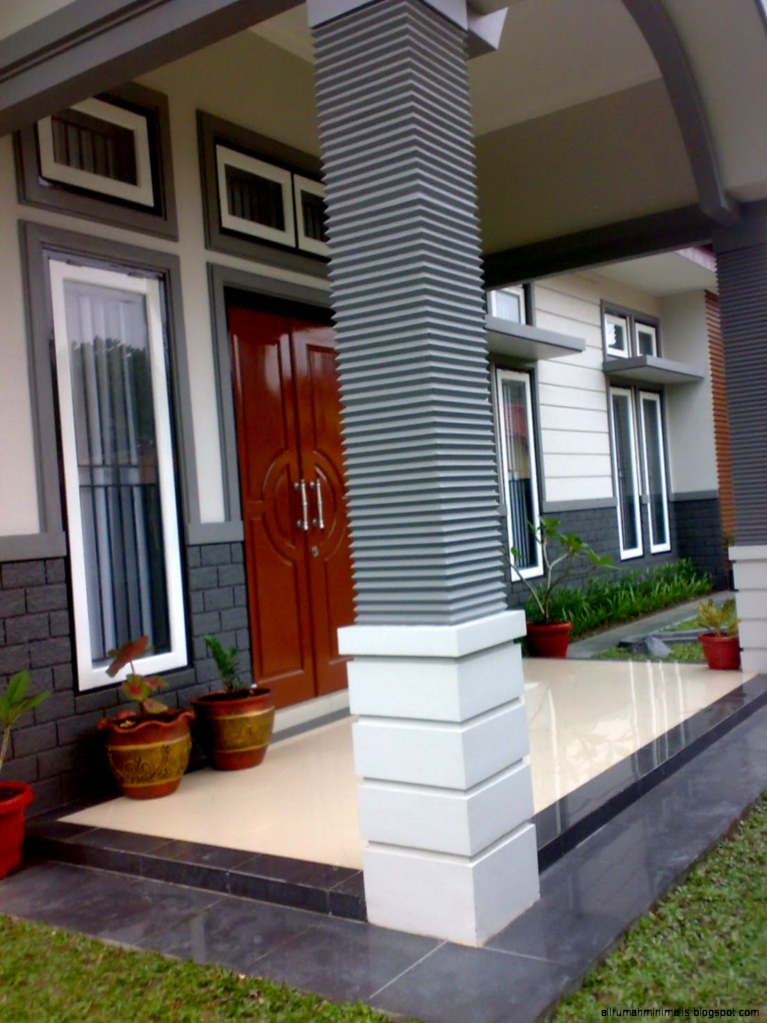 99 Gambar Contoh Model Teras  Rumah  Minimalis  Modern 2019