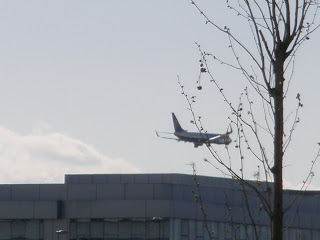 Avión aterrizando Zaragoza