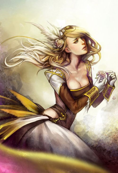 Noa Ikeda deviantart illustrations women female characters fantasy Damsel