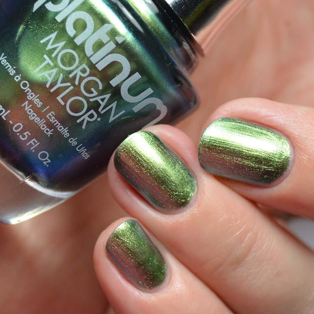 green duo chrome nail polish