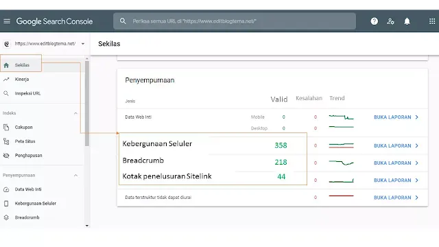 google search console