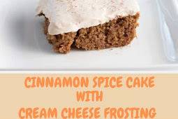 CINNAMON SPICE CAKE WITH CREAM CHEESE FROSTING