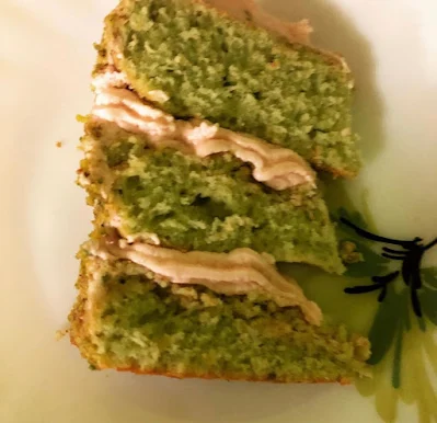 Photograph of Pistachio Rose Cake