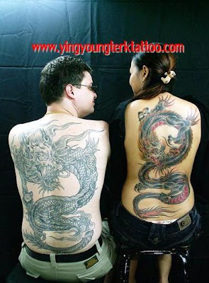 Dragon Tribal Japanese Tattoo Stlye