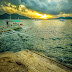 Palawan: Glorious sunset at Coron Bay.