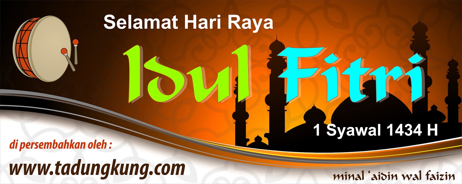 Template Spanduk Selamat Idul Fitri Vector - tadungkung