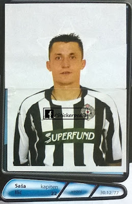 Saša Ilić Partizan Beograd album sličica Liga Šampiona 2003/04